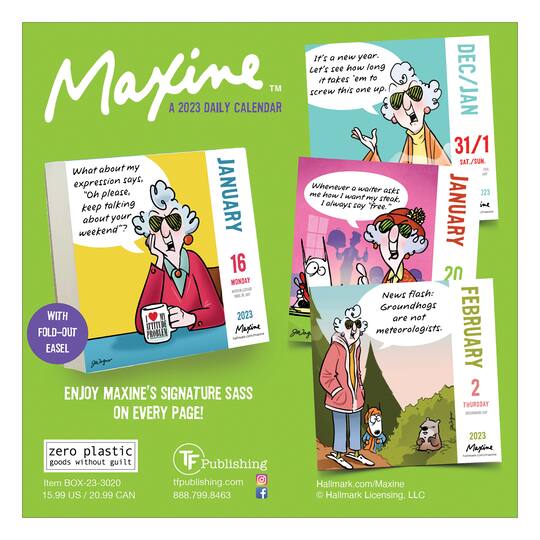 TF Publishing 2023 Maxine Daily Desktop Calendar Michaels